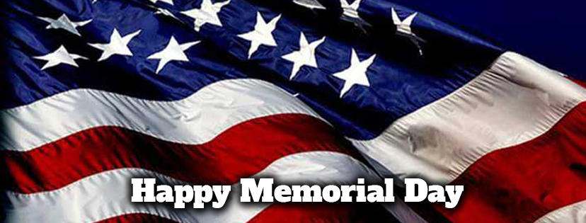 The American Flag. The text on this image reads "Happy Memorial Day".